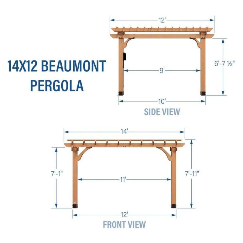 14X12 BEAUMONT PERGOLA - Image 7