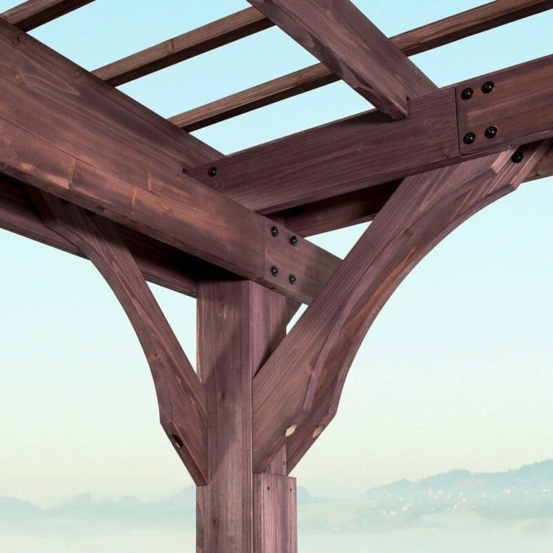 Somerville 14×10 pergola ? walnut stain - Image 6