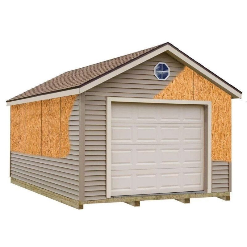 Best barns Greenbriar 12’x16′ Wood Garage Barn Kit-Installation Included